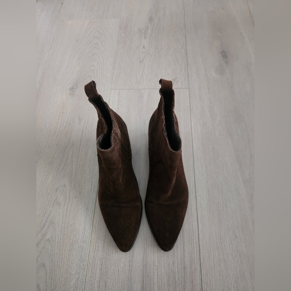 Little Burgundy suede ankle boots - Picture 3 of 4